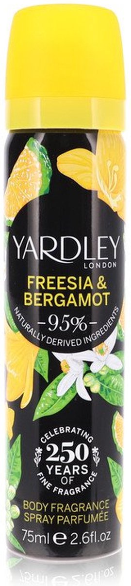 Yardley Freesia & Bergamot by Yardley London 77 ml - Body Fragrance Spray