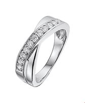 The Jewelry Collection Ring Zirkonia - Zilver