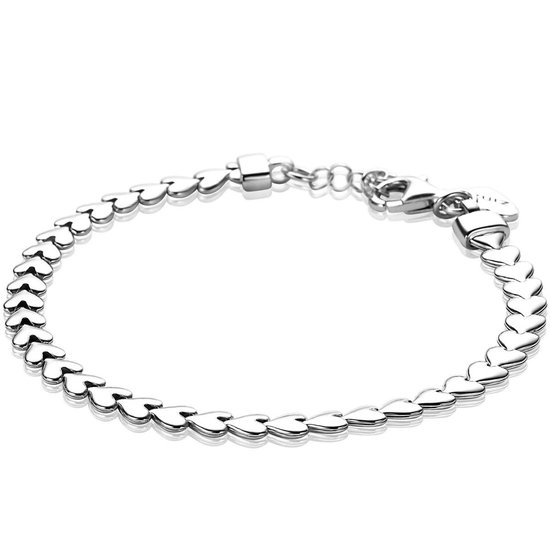 Traditionele zilveren armband met niëllo decoraties - lengte 17 cm