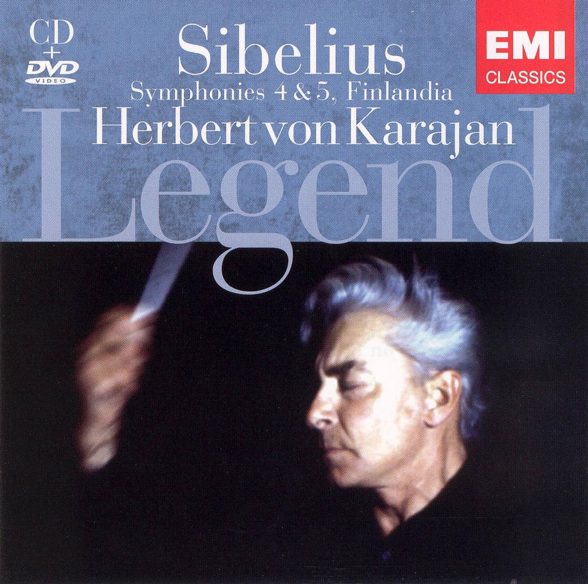 Sibelius Finlandia / Symphonies 4 & 5. (Philharmonia Orchestra / Karajan. Second Disc Is A Dvd O