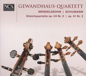 Mendelssohn: Streichquartette Op. 44 Nr. 2; Schumann Op. 41 Nr. 2