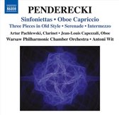Artur Pachlewski, Jean-Louis Capezzali, Warsaw Philharmonic Chamber Orchestra, Antoni Wit - Penderecki: Sinfoniettas / Oboe Capriccio / Three Pieces In Old Style / Serenade / Intermezzo (CD)