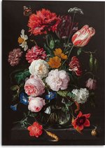 Jan Davidsz de Heem - Nature morte aux fleurs - Peinture 100 x 140 cm
