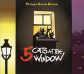5 Cats at the Window