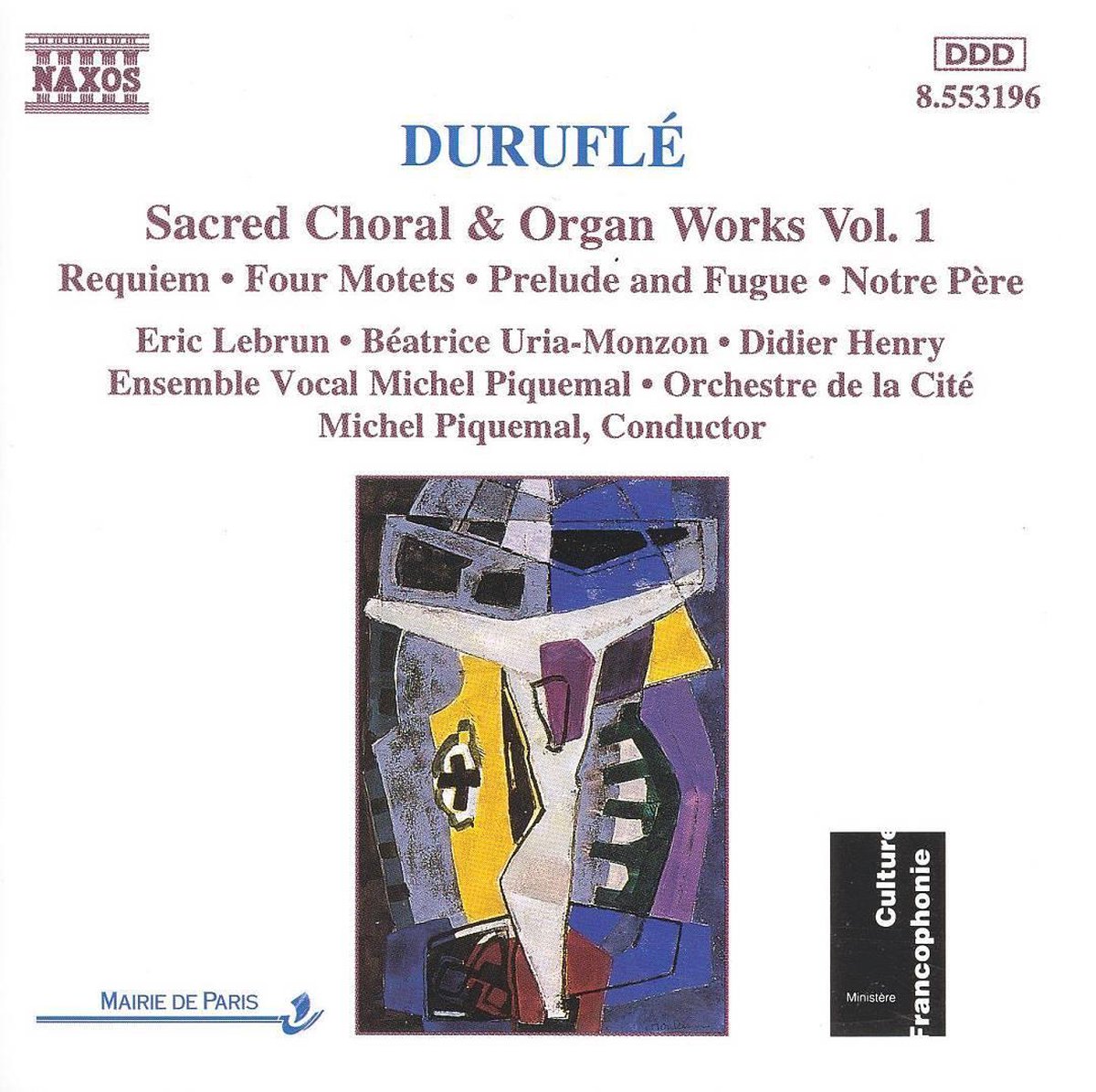 Ensemble Vocal Michel Piquemal - Duruflé: Sacred Choral & Organ Works 1 (CD)