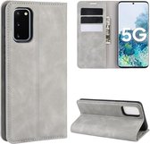 Samsung Galaxy S20 FE Hoesje Wallet Book Case Kunstleer Grijs