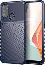 OnePlus Nord N100 Hoesje TPU Thunder Design Blauw