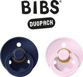 Bibs fopspeen - maat 2 6-18 maanden - 2 stuks - deep space - baby pink
