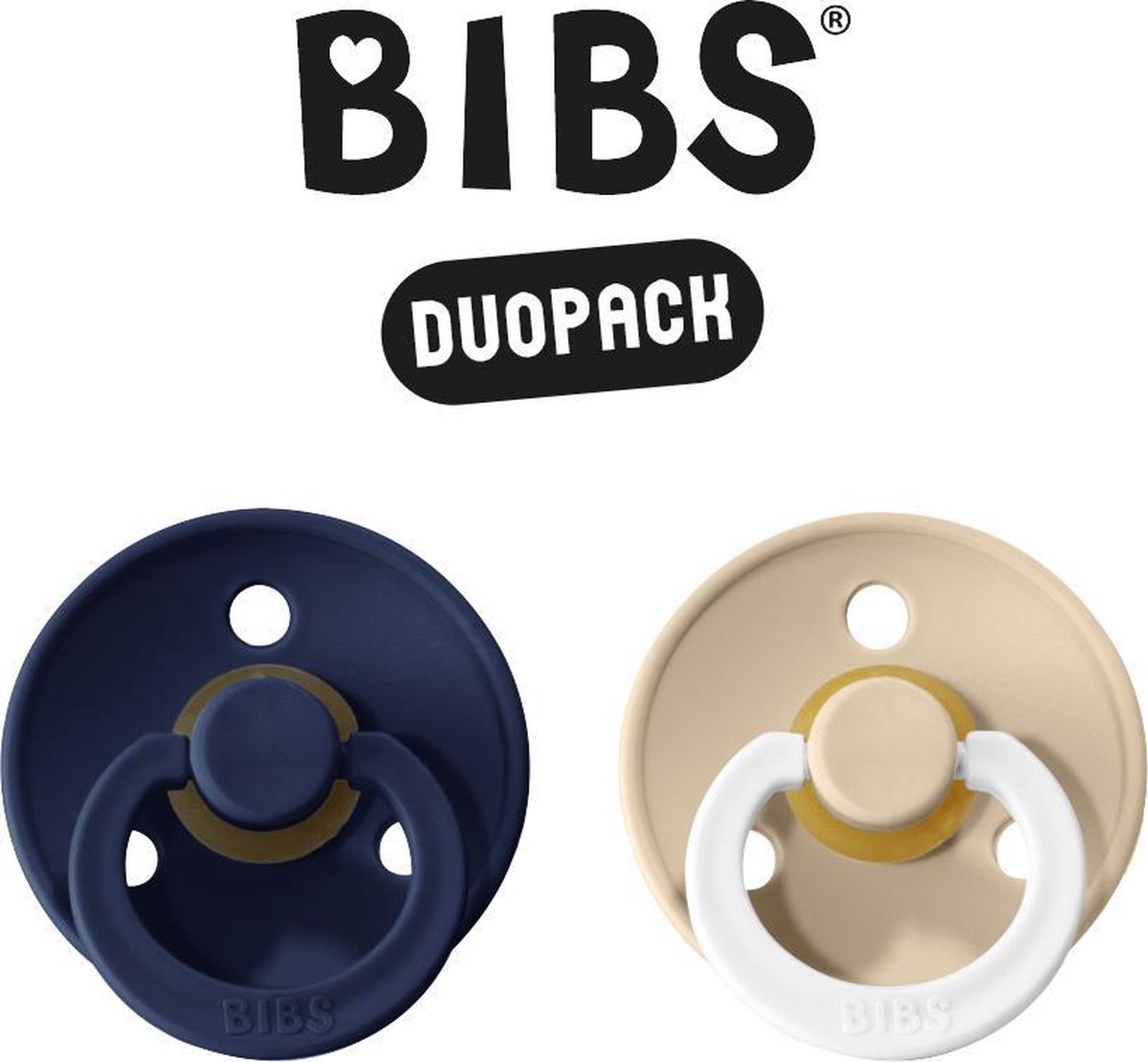 Bibs fopspeen - maat 2 6-18 maanden - 2 stuks - deep space - vanilla glow in the dark Bibs fopspeen - maat 2 6-18 maanden - 2 stuks - deep space - vanilla glow in the dark