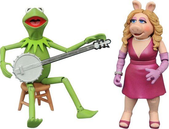 Muppets : Best of Series 1 - Kermit et Miss Piggy Action Figure Set