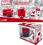 Spiderman  - Cadeauset -  Mok320ml + Sleutelhanger  +2 mini Sticker - MARVEL