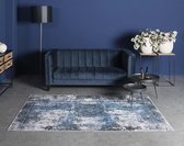 Vintage vloerkleed - Nostalgia No.1 - blauw 160x230 cm