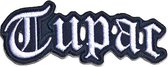 Tupac Patch Cut-Out Logo Wit/Zwart