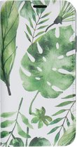 Design Softcase Booktype iPhone 11 Pro Max hoesje - Monstera Leafs