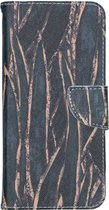 Hoesje Met Pasjeshouder Geschikt voor Samsung Galaxy A21s - Design Softcase Bookcase (Binfen) smartphone - Meerkleurig / Wild Leaves