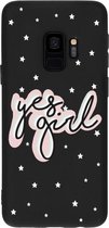 Design Backcover Color Samsung Galaxy S9 hoesje - Yes Girl