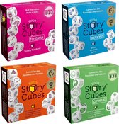 Spellenbundel - Dobbelspel - 4 Stuks - Rory's Story Cubes Actions, Fantasia, Primal & Original