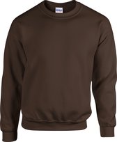 Gildan Zware Blend Unisex Adult Crewneck Sweatshirt voor volwassenen (Donkere chocolade)