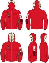 La Casa De Papel Hoodie/trui -XL- Mask Rood