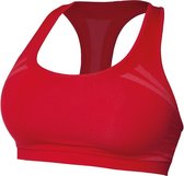 Iron-ic Sportbeha Dubbellaags Dames Polypropyleen Rood Mt M/l