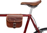 GUSTI Sabine S. frametas bagagedragertas duopak tas fietstas leren tas vintage bruin leer