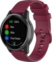 Vivoactive / Vivomove silicone gesp band - wijn rood - Geschikt voor Garmin