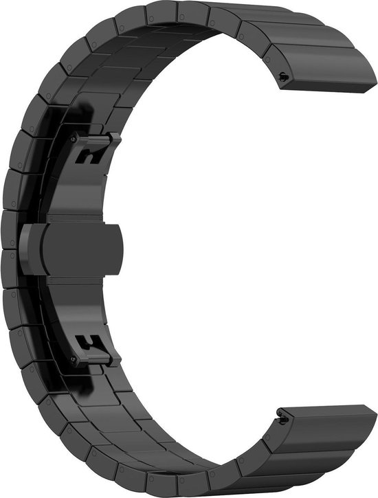 Galaxy Watch stalen schakel band - zwart - Geschikt voor Samsung | bol.com