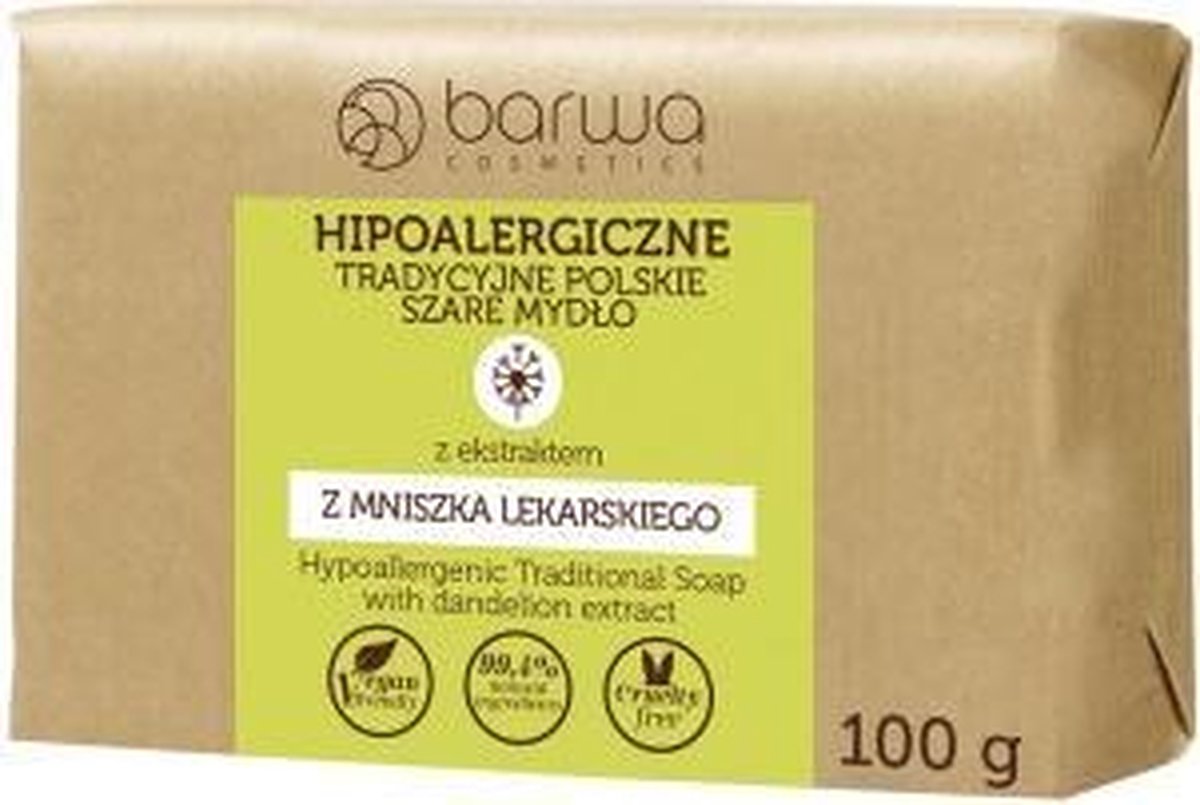 Hue - Hypoallergenic traditional Polish dandelion grey soap - 100ML