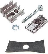Hebie dubbel std verloopplaat-set m8