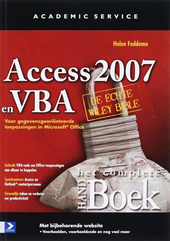 Cover van het boek 'Access 2007 en VBA' van Helen Feddema