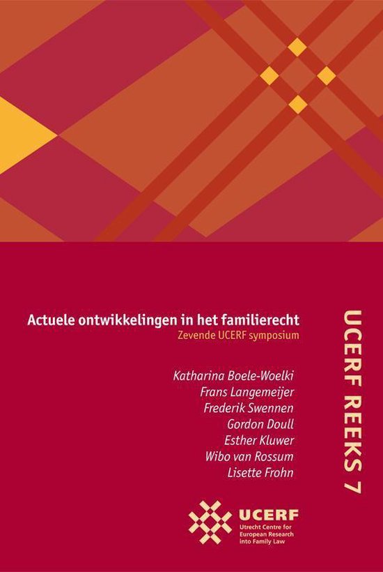 UCERF reeks 7 - Actuele ontwikkelingen in het familierecht - cover