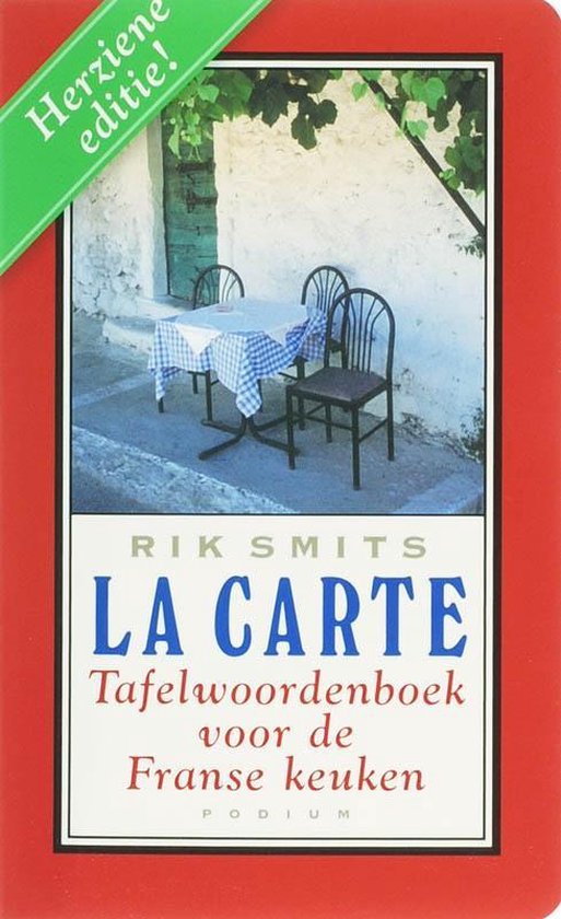 Cover van het boek 'La Carte' van Rik Smits