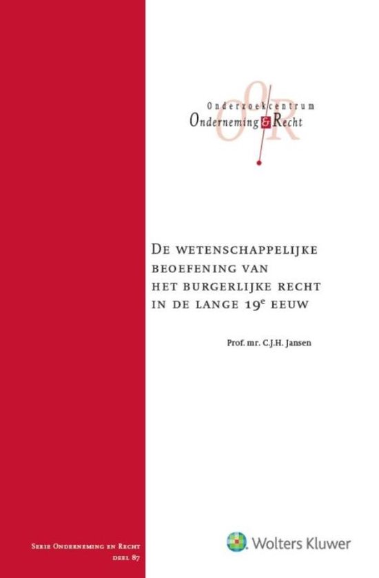 Onderneming en recht 87 - De wetenschappelijke beoefening va ... - cover