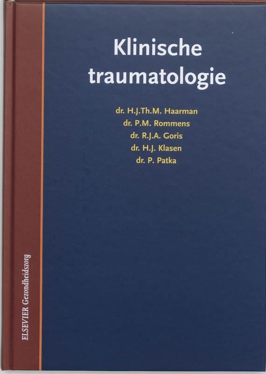 Cover van het boek 'Klinische traumatologie / druk 2' van H. Haarman