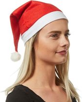 Verhaak Kerstmuts Polyester Rood/wit One-size