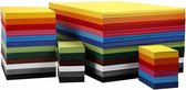 Gekleurd karton, A6, 105x148 mm, 180 gr, diverse kleuren, 12x100 vel/ 1 doos | Knutselpapier | Knutselkarton