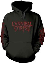 Cannibal Corpse Hoodie/trui -S- BUTCHERED AT BIRTH (EXPLICIT) Zwart