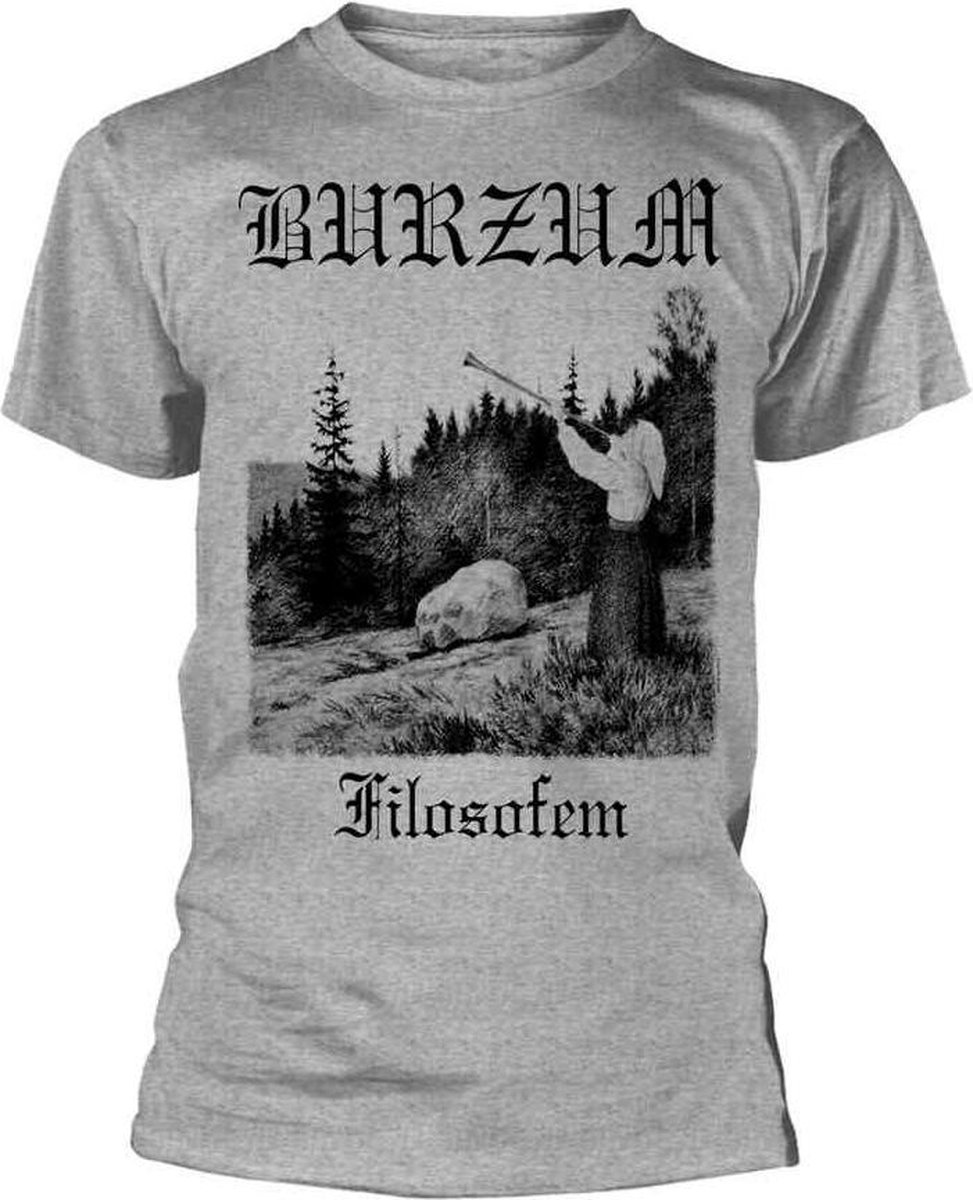Burzum Unisex Tshirt -S- FILOSOFEM 3 2018 Grijs