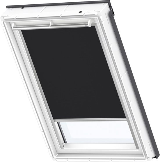 VELUX Origineel Verduisterend Rolgordijn (DKL) Wit Kozijn, MK08, Black