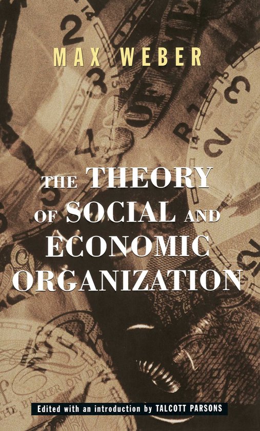 The Theory Of Social And Economic Organization - cover