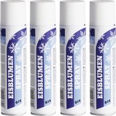 4x Bevroren ijssterren/vorst spray bussen 400 ml - Kunstijs/nepijs spray - Frost/frosted ice spray
