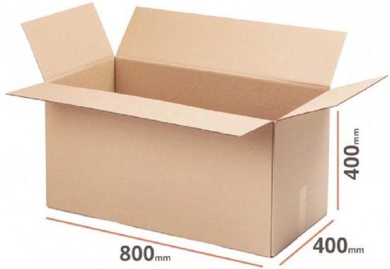 toewijzing Aanval In de meeste gevallen Verzenddoos EXTRA GROOT Karton 800 x 400 x 400 mm Kartonnen XXL  Verzenddozen dubbele... | bol.com
