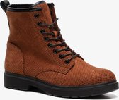 Blue Box dames veterboots - Bruin - Maat 37