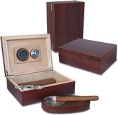 Humidor set Nuez Mate