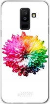 Samsung Galaxy A6 Plus (2018) Hoesje Transparant TPU Case - Rainbow Pompon #ffffff