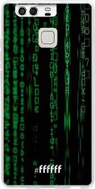 Huawei P9 Hoesje Transparant TPU Case - Hacking The Matrix #ffffff