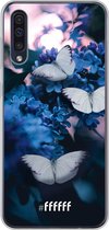 Samsung Galaxy A30s Hoesje Transparant TPU Case - Blooming Butterflies #ffffff