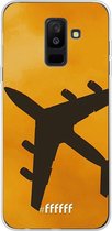 Samsung Galaxy A6 Plus (2018) Hoesje Transparant TPU Case - Aeroplane #ffffff