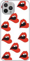 iPhone 12 Pro Max - hoes, cover, case - TPU - Lippen