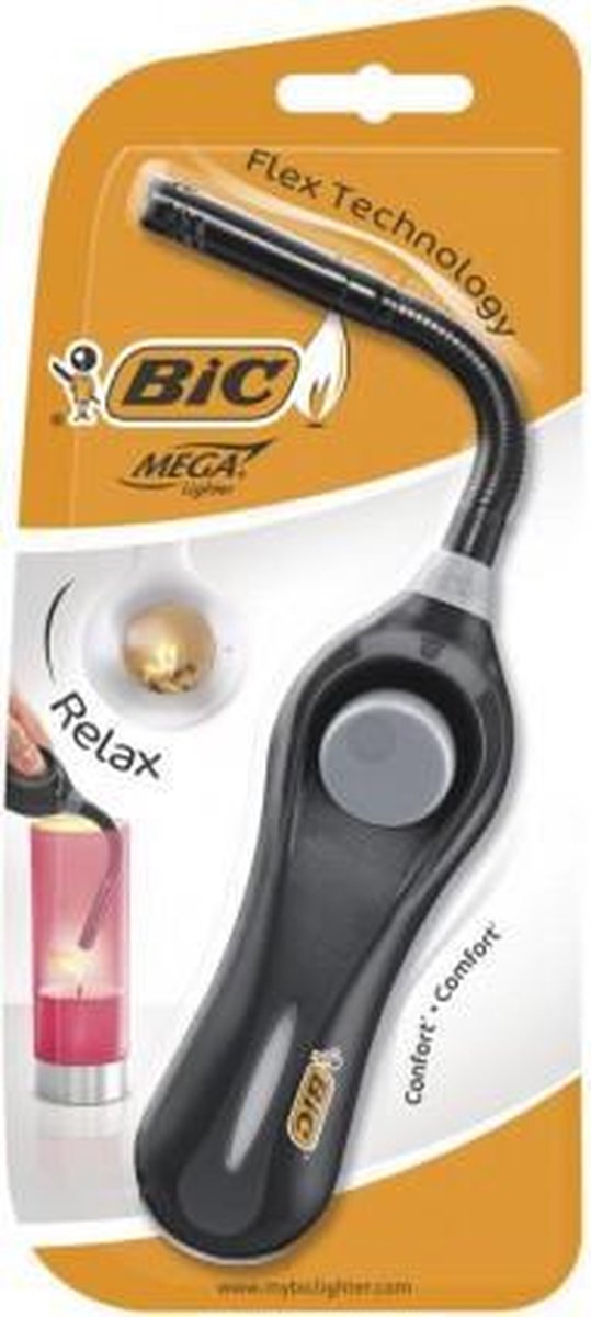 BIC Multifunctionele gasaansteker Megalighter Flex voor oa BBQ en kaarsen -  Met... | bol.com